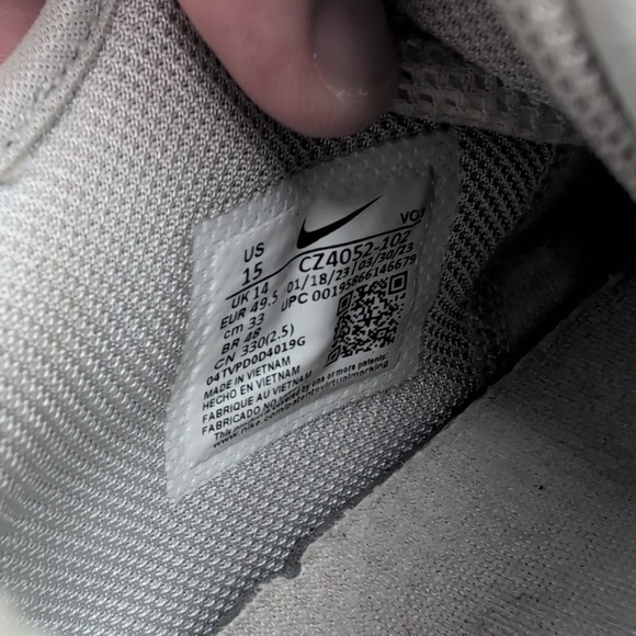 Nike Lebron Witness 6 Men's Size 15 Basketball Sneakers Daily Walking White Gray - Picture 15 of 16